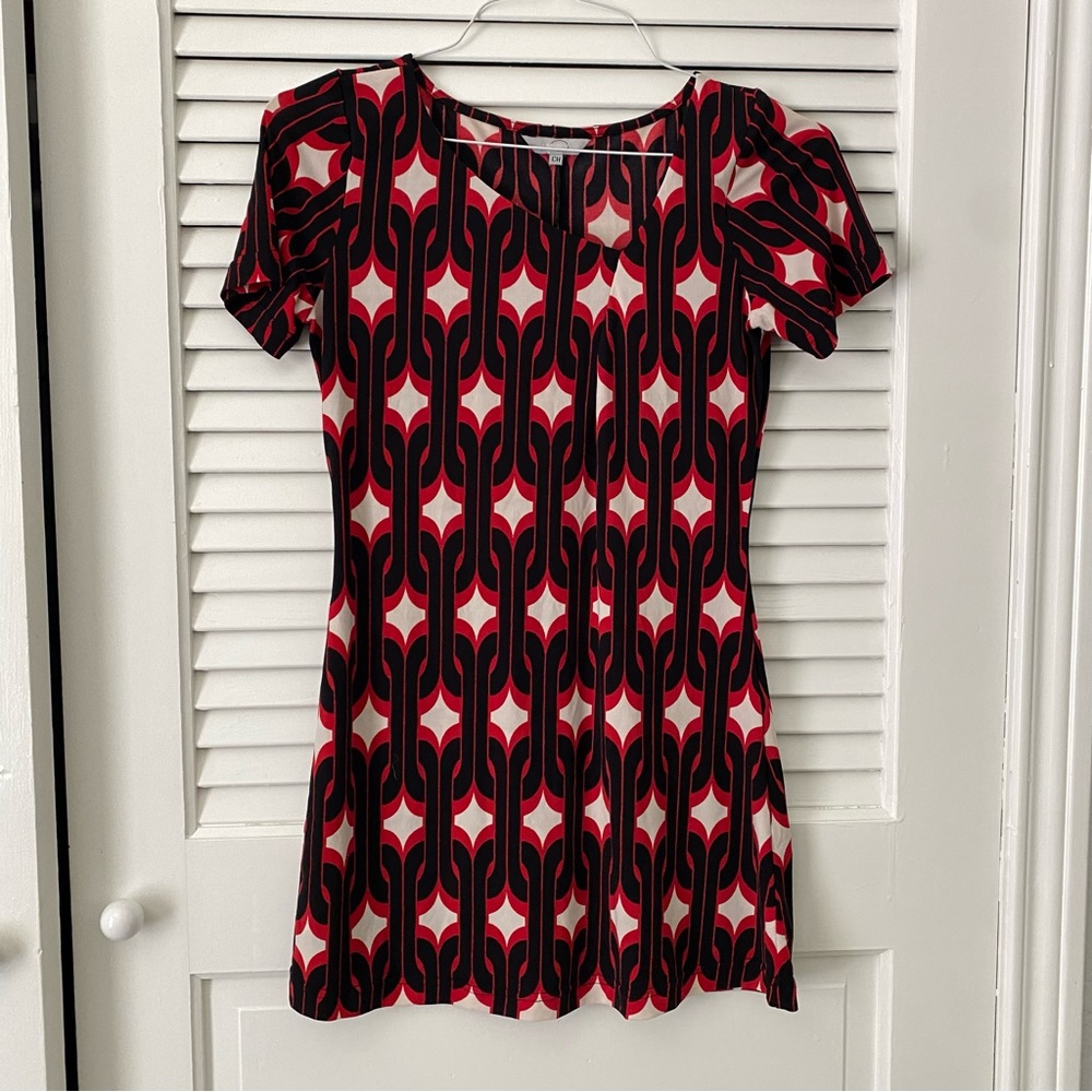 70s Printed Mini Dress